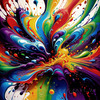 Modern Abstract Art Print of Color Field Exploration