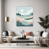Moonlit Grass Living Room Demo
