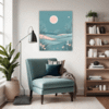 Moonlit Grass Living Room Demo