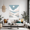 Moonlit Grass Living Room Demo