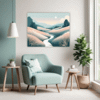 Moonlit Grass Living Room Demo