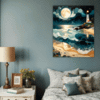 Moonlit Lighthouse Seashore Bedroom Demo