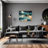 Moonlit Lighthouse Seashore Living Room Demo
