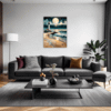 Moonlit Lighthouse Seashore Living Room Demo