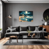 Moonlit Lighthouse Seashore Living Room Demo