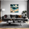Moonlit Lighthouse Seashore Living Room Demo