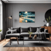 Moonlit Lighthouse Seashore Living Room Demo