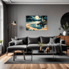 Moonlit Lighthouse Seashore Living Room Demo
