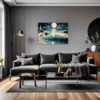 Moonlit Lighthouse Seashore Living Room Demo