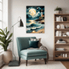 Moonlit Lighthouse Seashore Living Room Demo