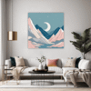 Moonlit Mountain Living Room Demo