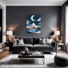 Moonlit Mountain Living Room Demo