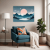Moonlit Mountain Living Room Demo
