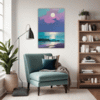 Moonlit Ocean Escape Living Room Demo