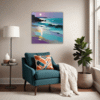 Moonlit Ocean Escape Living Room Demo
