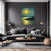 Moonlit Sea Impressions Living Room Demo