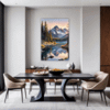 Mountain Lake Sunrise Dining Room Demo