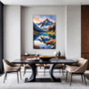 Mountain Lake Sunrise Dining Room Demo