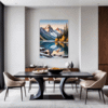 Mountain Lake Sunrise Dining Room Demo