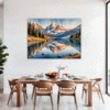 Mountain Lake Sunrise Dining Room Demo