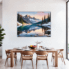Mountain Lake Sunrise Dining Room Demo