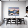 Mountain Lake Sunrise Dining Room Demo