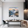Mountain Lake Sunrise Dining Room Demo