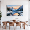 Mountain Lake Sunrise Dining Room Demo