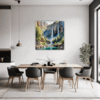 Mountain Waterfall Serenity Dining Room Demo