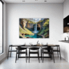 Mountain Waterfall Serenity Dining Room Demo