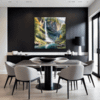 Mountain Waterfall Serenity Dining Room Demo