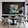 Mountain Waterfall Serenity Dining Room Demo
