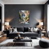 Mountain Waterfall Serenity Living Room Demo
