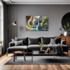 Mountain Waterfall Serenity Living Room Demo