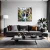 Mountain Waterfall Serenity Living Room Demo