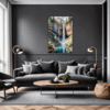 Mountain Waterfall Serenity Living Room Demo