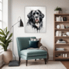 Newfoundland Dog Artwork Living Room Demo