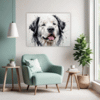 Newfoundland Dog Artwork Living Room Demo