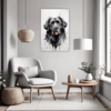 Newfoundland Dog Artwork Living Room Demo