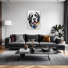 Newfoundland Dog Artwork Living Room Demo