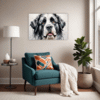 Newfoundland Dog Artwork Living Room Demo