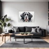 Newfoundland Dog Artwork Living Room Demo