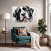 Newfoundland Dog Artwork Living Room Demo