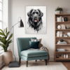 Newfoundland Dog Artwork Living Room Demo