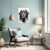 Newfoundland Dog Artwork Living Room Demo