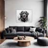 Newfoundland Dog Artwork Living Room Demo