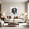 Newfoundland Dog Artwork Living Room Demo