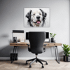 Newfoundland Dog Artwork Office Demo