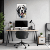 Newfoundland Dog Artwork Office Demo