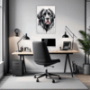 Newfoundland Dog Artwork Office Demo